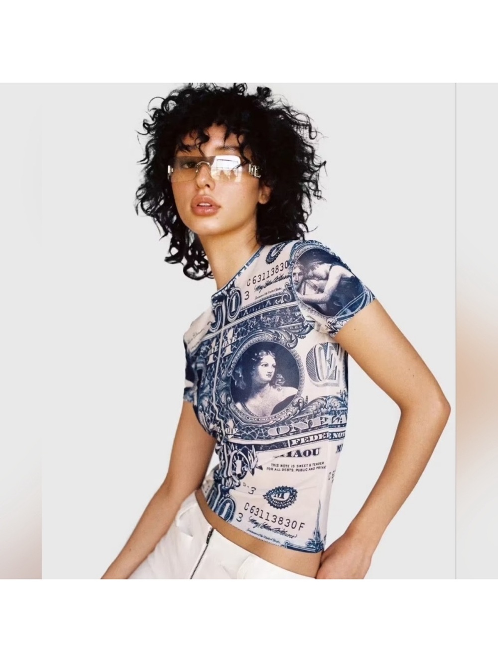 MIAOU Mini Tee in Money